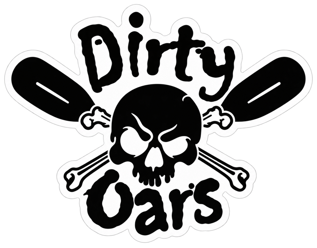 Original Dirty Oars logo sticker included in the three-design pack